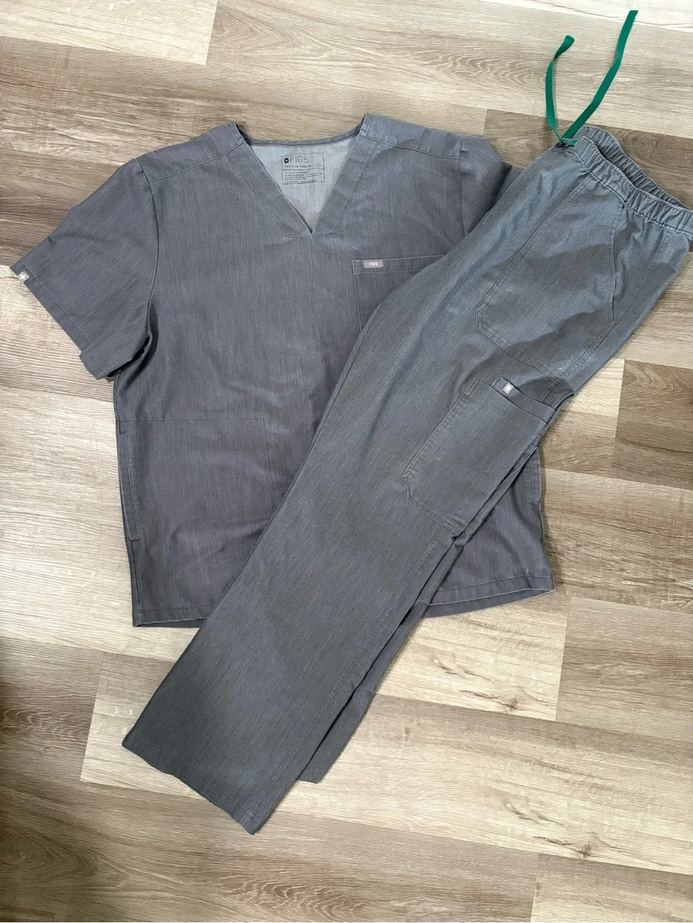 Men's Figs Gray Utility Scrub Pants - Lightweight Work Trousers